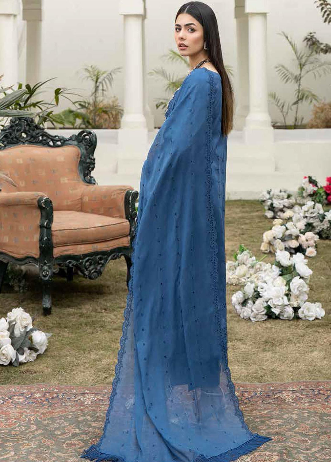 Aafreen By Riaz Arts Embroidered Lawn Suits Unstitched 3 Piece RA23A AF-07 - Summer Collection