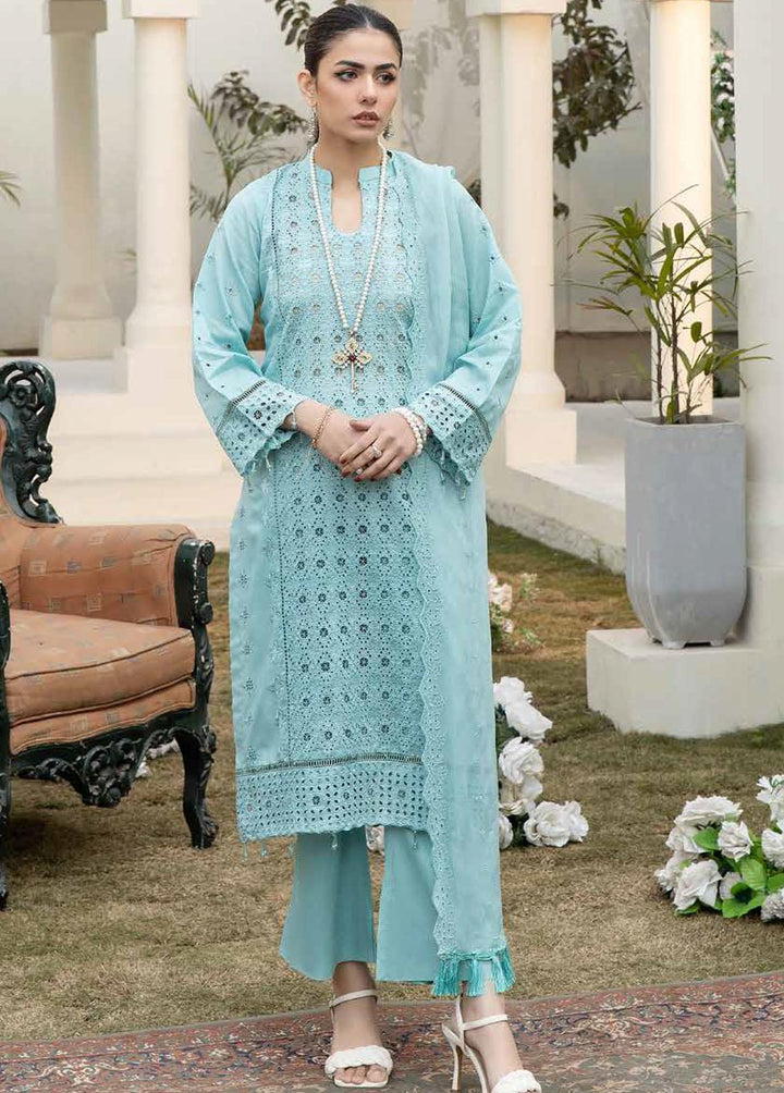Aafreen By Riaz Arts Embroidered Lawn Suits Unstitched 3 Piece RA23A AF-10 - Summer Collection