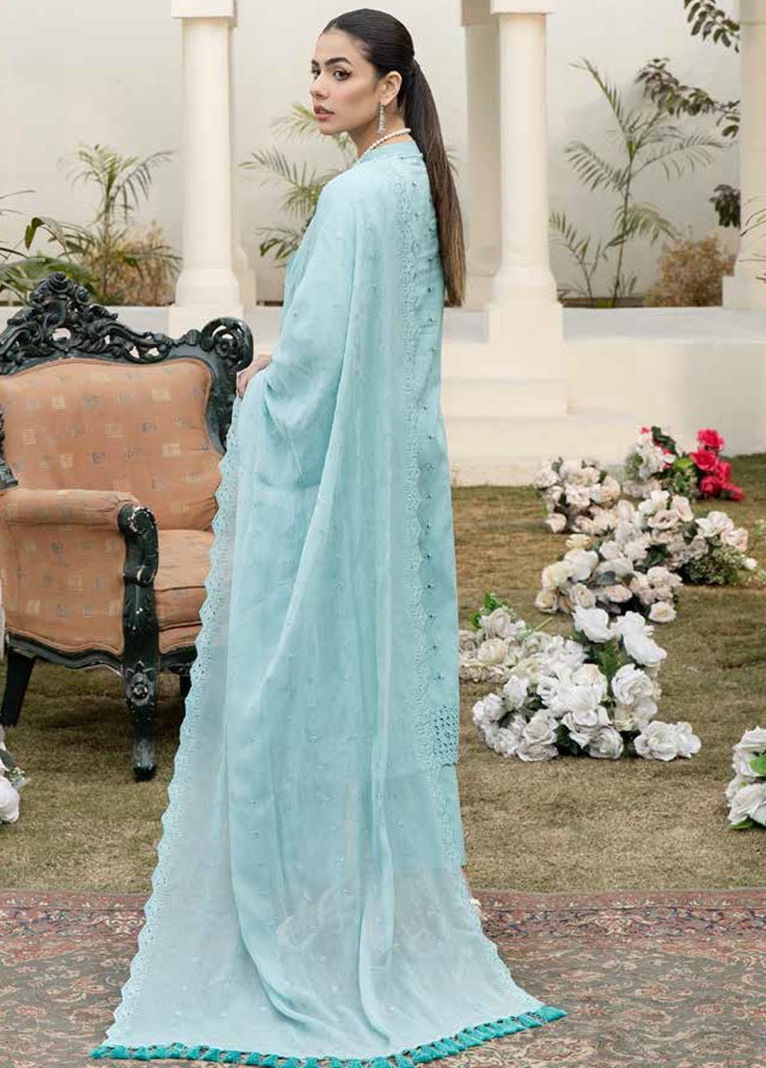 Aafreen By Riaz Arts Embroidered Lawn Suits Unstitched 3 Piece RA23A AF-10 - Summer Collection