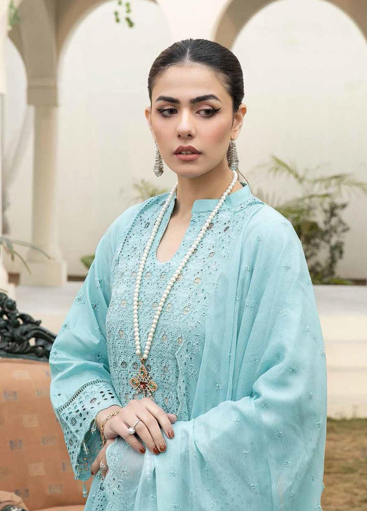 Aafreen By Riaz Arts Embroidered Lawn Suits Unstitched 3 Piece RA23A AF-10 - Summer Collection