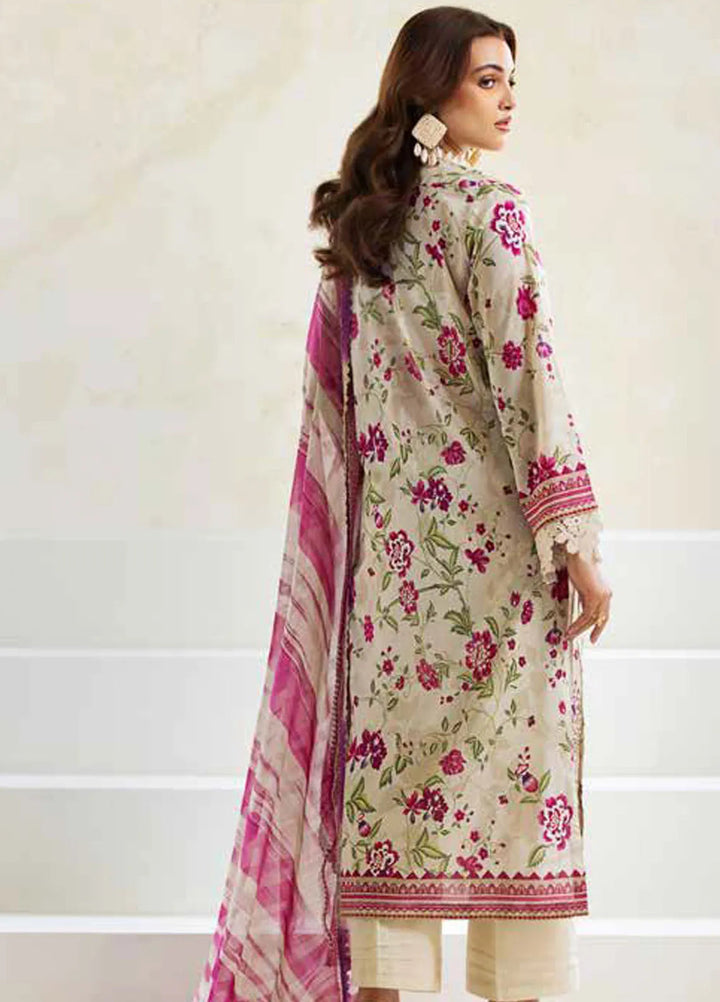 Aafreen By Riaz Arts Chikankari Lawn Suit Unstitched 3 Piece RA24A AF-81 - Summer Collection