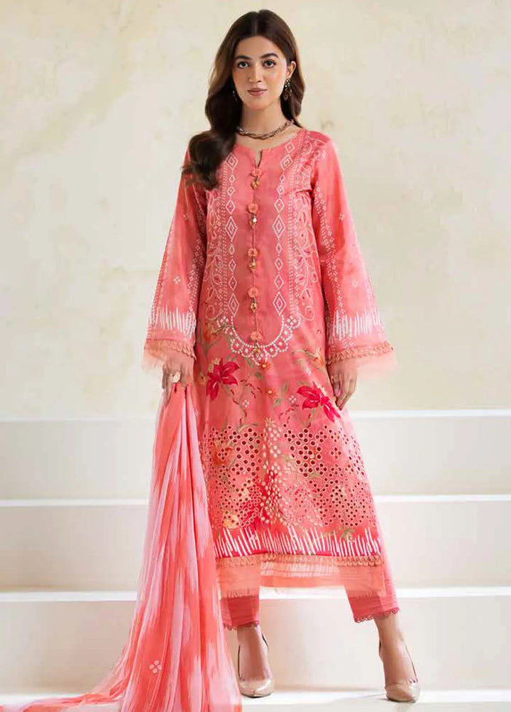 Aafreen By Riaz Arts Chikankari Lawn Suit Unstitched 3 Piece RA24A AF-82 - Summer Collection