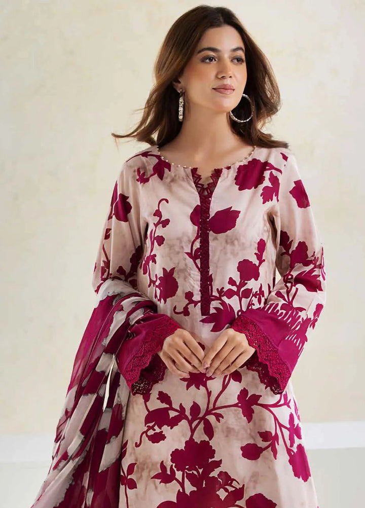 Aafreen By Riaz Arts Chikankari Lawn Suit Unstitched 3 Piece RA24A AF-83 - Summer Collection