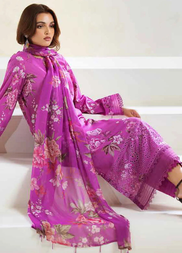 Aafreen By Riaz Arts Chikankari Lawn Suit Unstitched 3 Piece RA24A AF-87 - Summer Collection