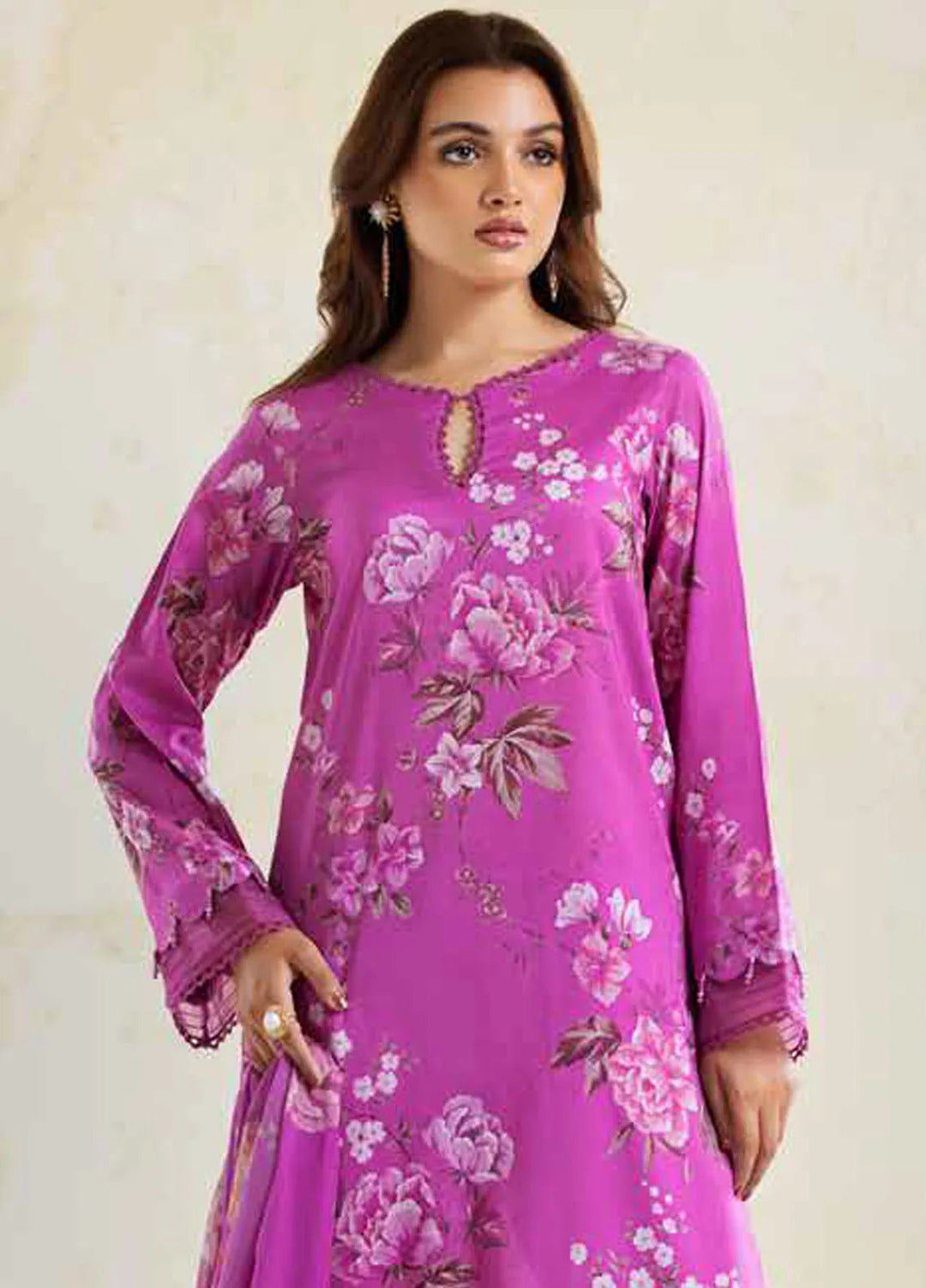 Aafreen By Riaz Arts Chikankari Lawn Suit Unstitched 3 Piece RA24A AF-87 - Summer Collection