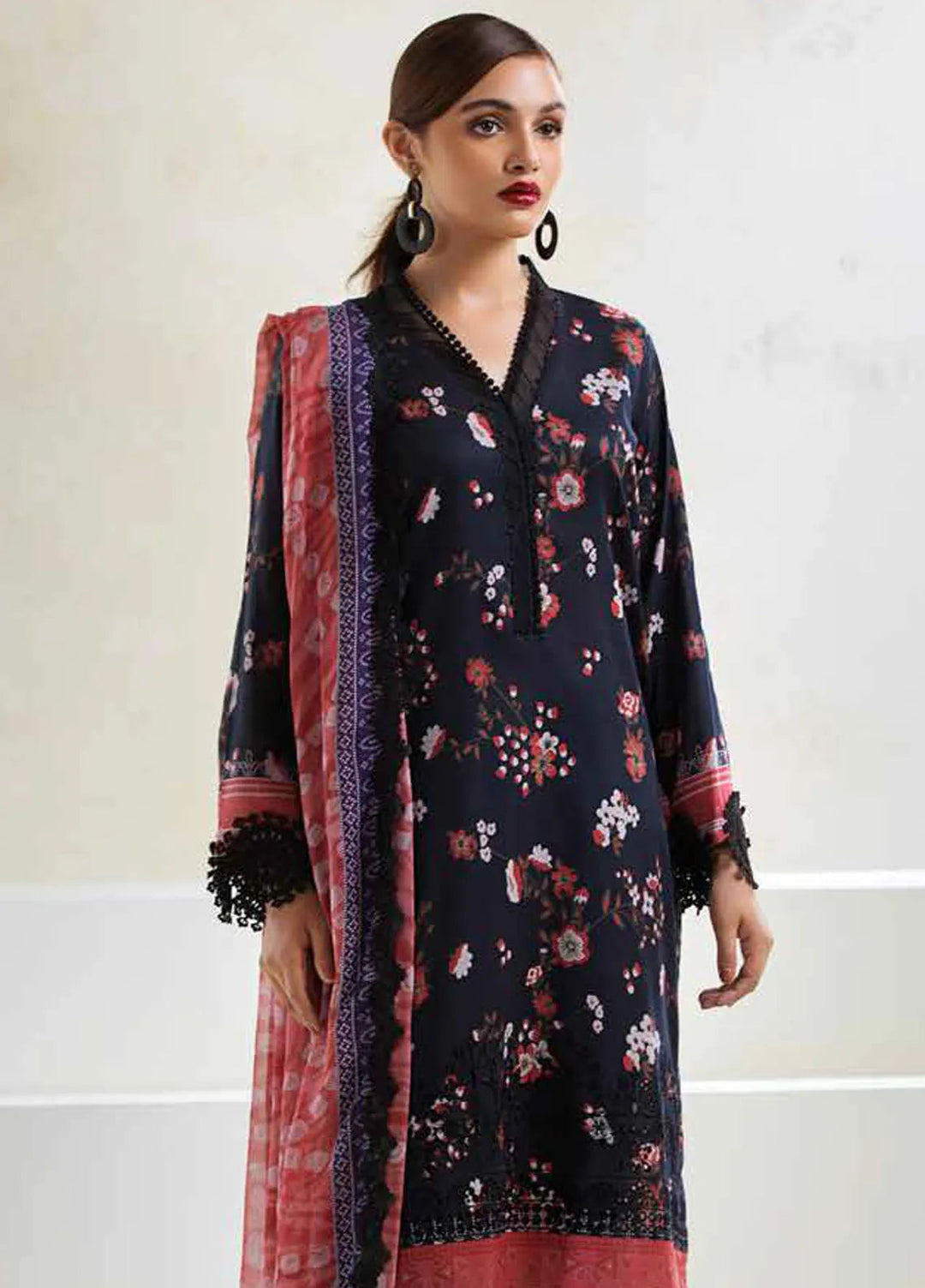 Aafreen By Riaz Arts Chikankari Lawn Suit Unstitched 3 Piece RA24A AF-88 - Summer Collection