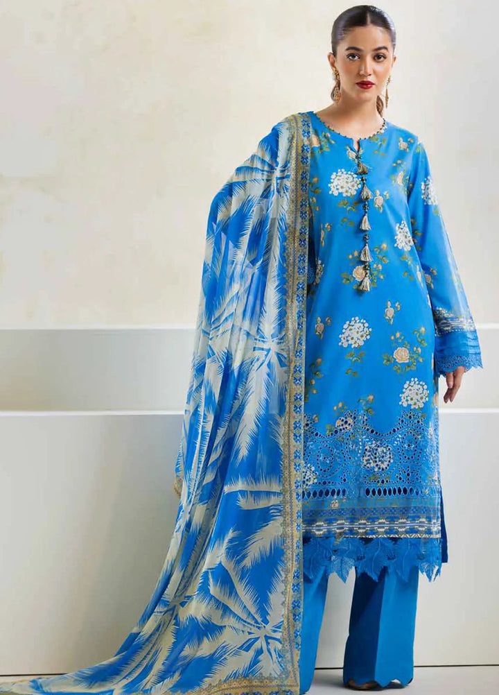 Aafreen By Riaz Arts Chikankari Lawn Suit Unstitched 3 Piece RA24A AF-89 - Summer Collection