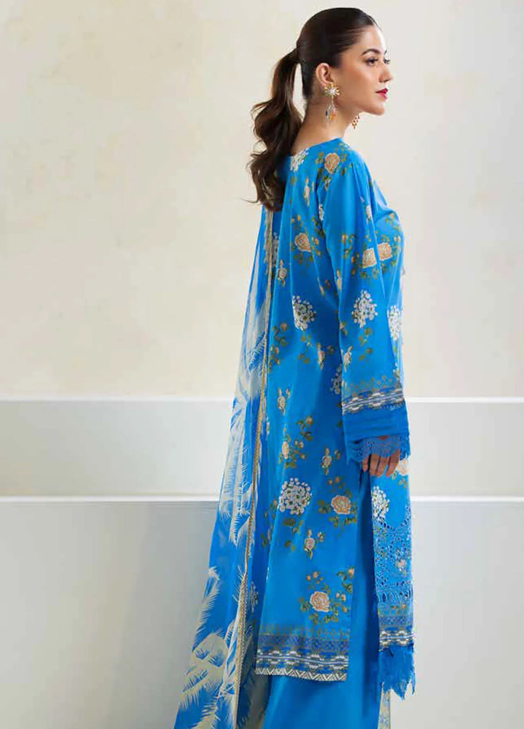 Aafreen By Riaz Arts Chikankari Lawn Suit Unstitched 3 Piece RA24A AF-89 - Summer Collection