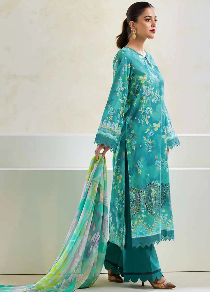 Aafreen By Riaz Arts Chikankari Lawn Suit Unstitched 3 Piece RA24A AF-90 - Summer Collection