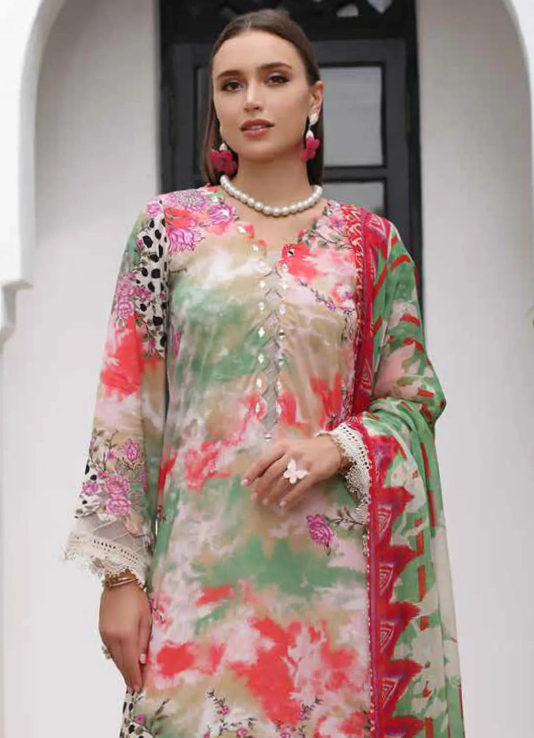 Aafreen by Riaz Arts Chikankari Viscose Suit Unstitched 3 Piece RA24AV AF-126 - Winter Collection