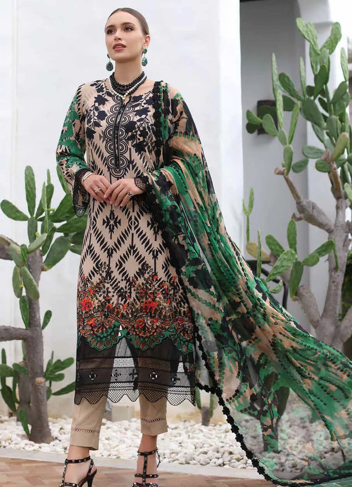 Aafreen by Riaz Arts Chikankari Viscose Suit Unstitched 3 Piece RA24AV AF-127 - Winter Collection
