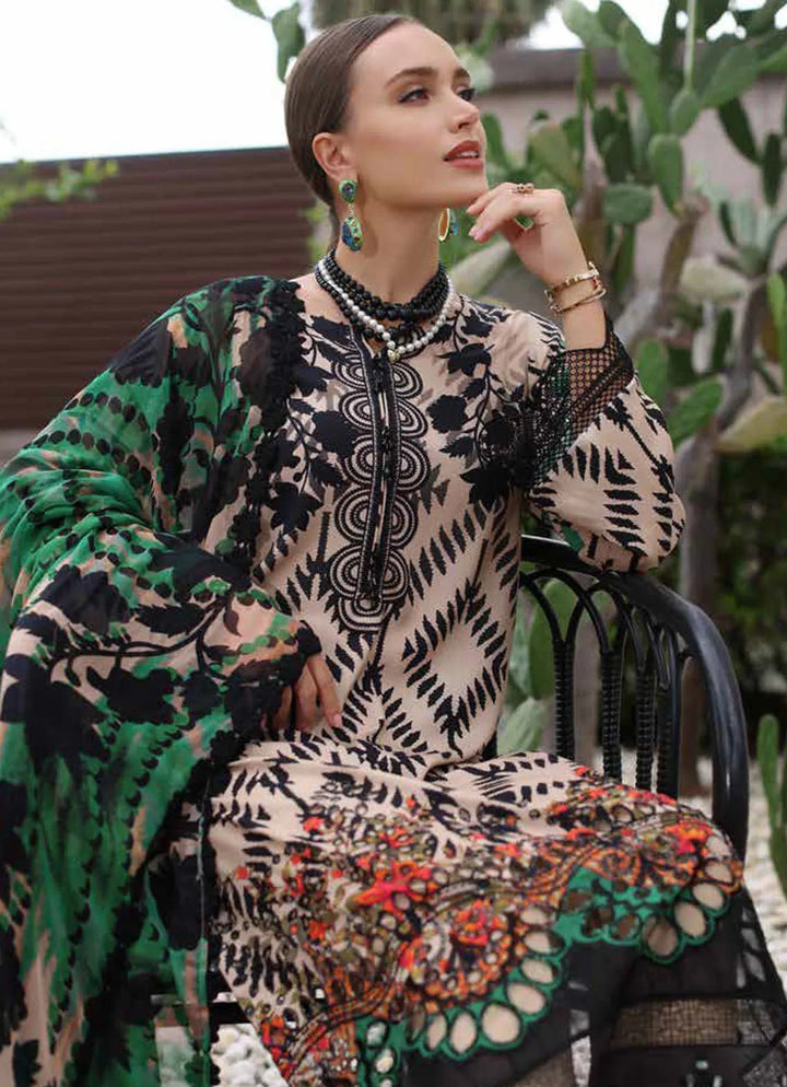 Aafreen by Riaz Arts Chikankari Viscose Suit Unstitched 3 Piece RA24AV AF-127 - Winter Collection
