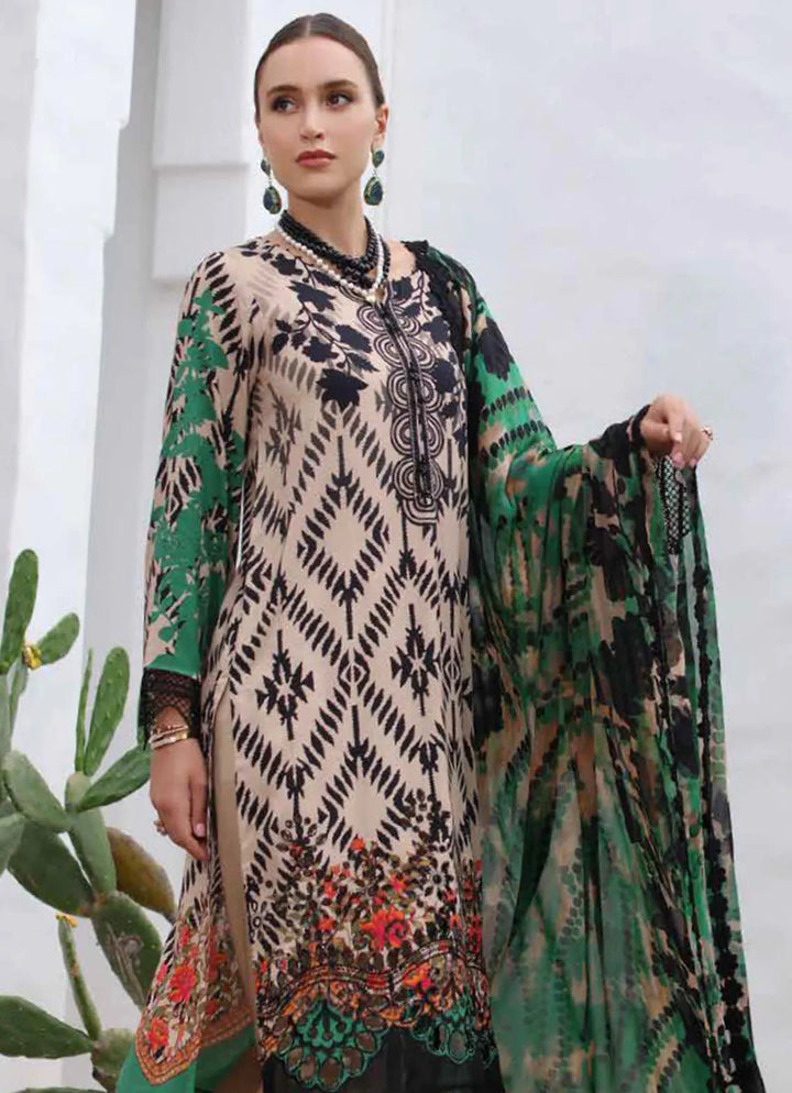 Aafreen by Riaz Arts Chikankari Viscose Suit Unstitched 3 Piece RA24AV AF-127 - Winter Collection