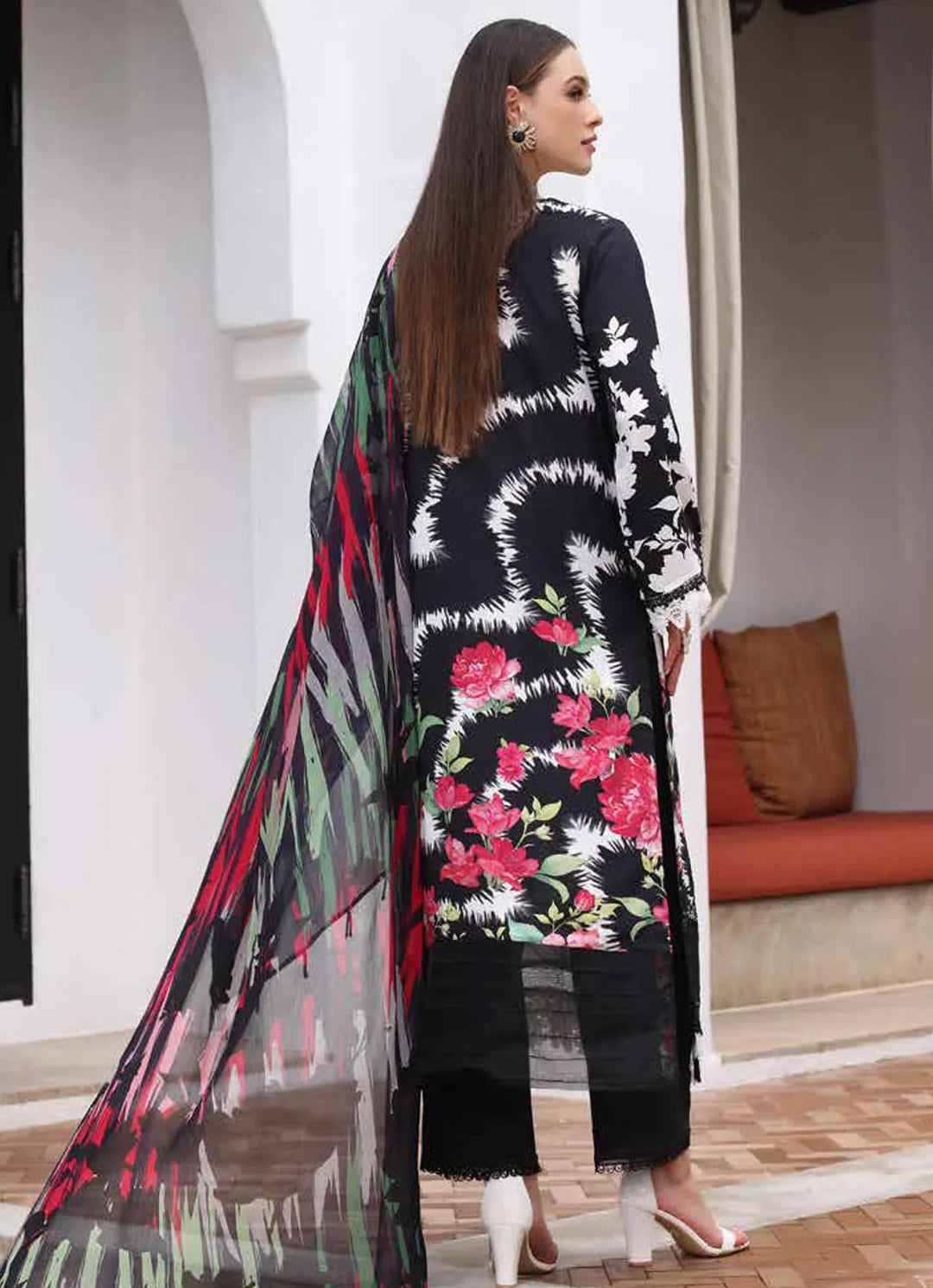 Aafreen by Riaz Arts Chikankari Viscose Suit Unstitched 3 Piece RA24AV AF-130 - Winter Collection