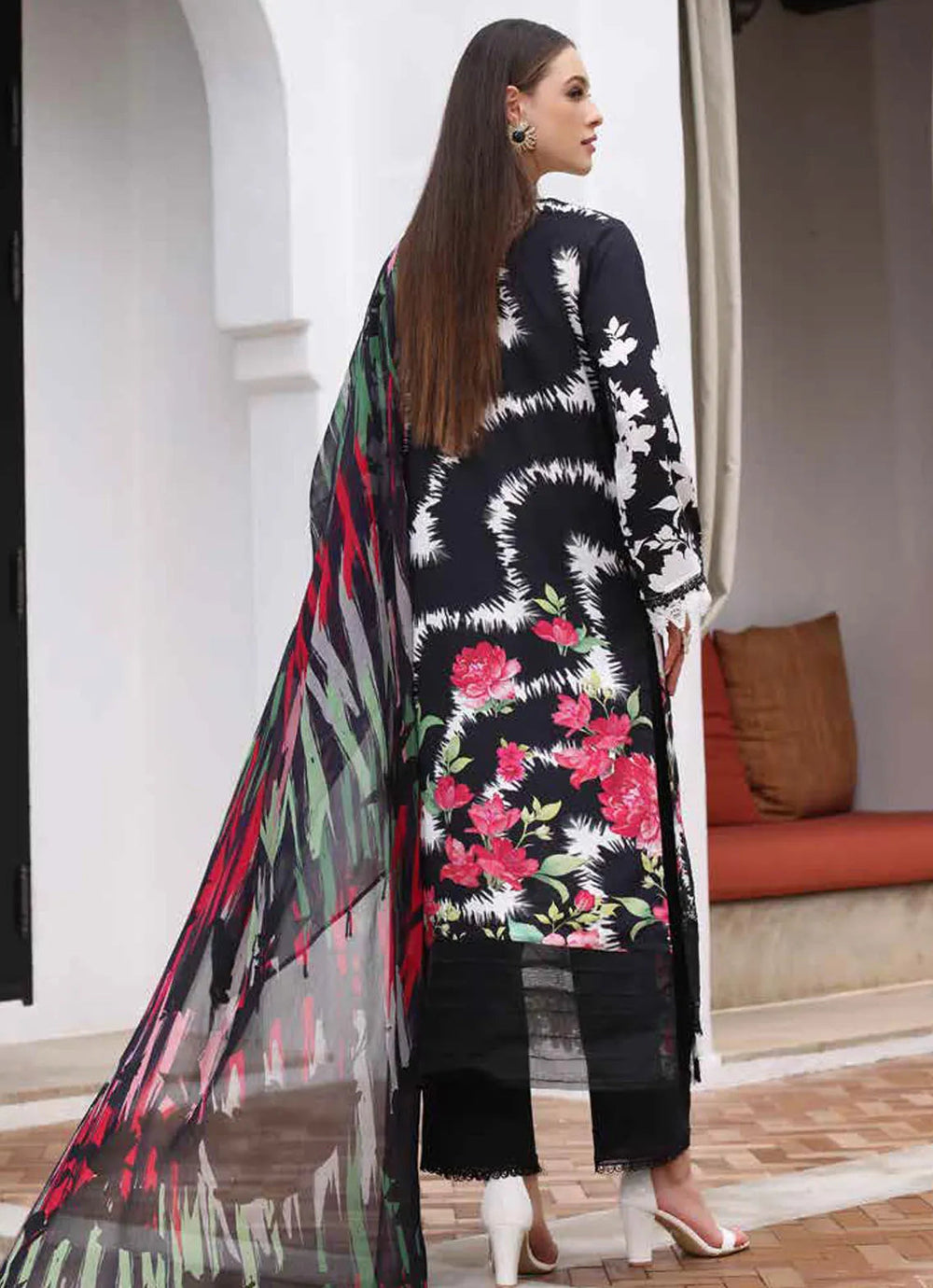 Aafreen by Riaz Arts Chikankari Viscose Suit Unstitched 3 Piece RA24AV AF-130 - Winter Collection