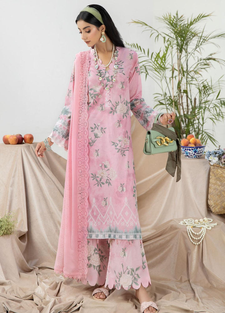 Aafreen By Riaz Arts Printed Lawn Suits Unstitched 3 Piece RA23AD AF-45 - Summer Collection