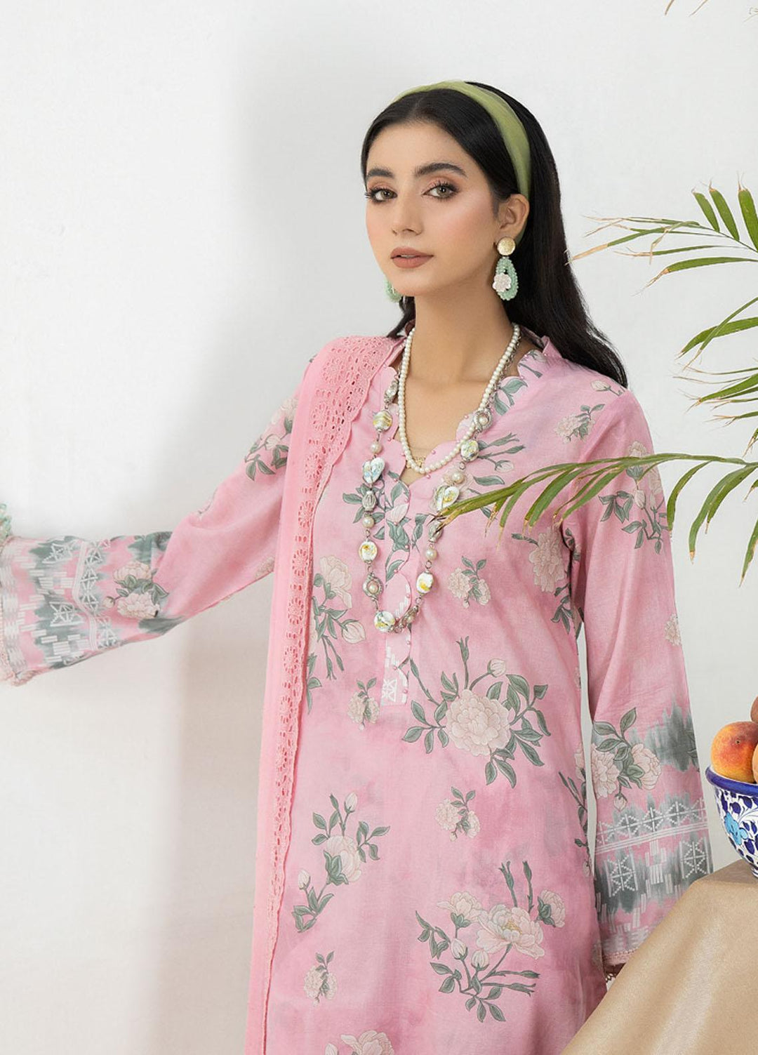 Aafreen By Riaz Arts Printed Lawn Suits Unstitched 3 Piece RA23AD AF-45 - Summer Collection