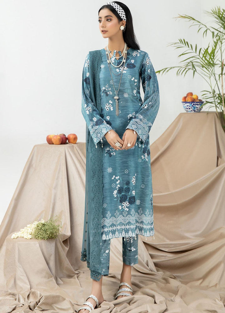 Aafreen By Riaz Arts Printed Lawn Suits Unstitched 3 Piece RA23AD AF-46 - Summer Collection
