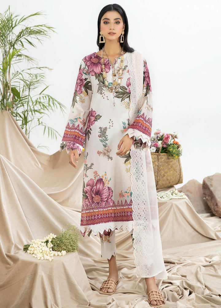 Aafreen By Riaz Arts Printed Lawn Suits Unstitched 3 Piece RA23AD AF-47 - Summer Collection