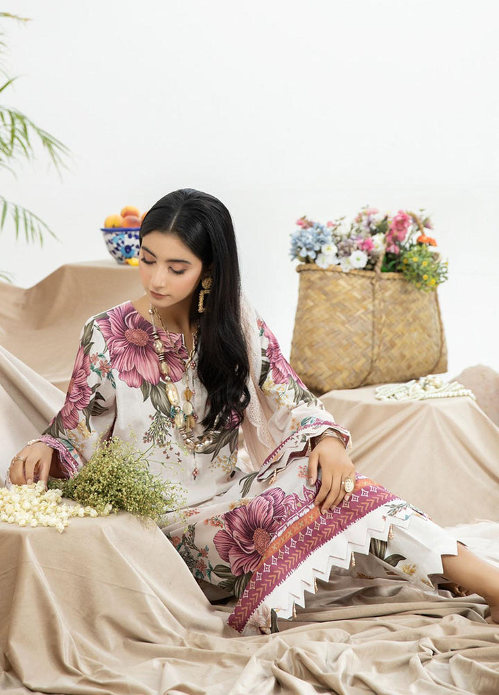 Aafreen By Riaz Arts Printed Lawn Suits Unstitched 3 Piece RA23AD AF-47 - Summer Collection