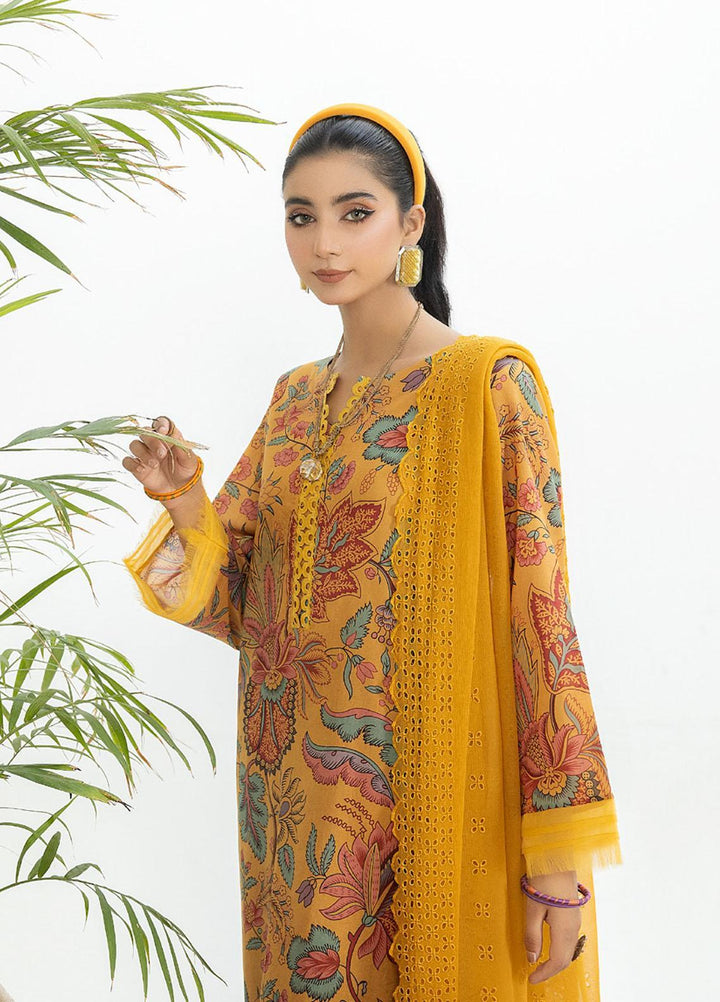 Aafreen By Riaz Arts Printed Lawn Suits Unstitched 3 Piece RA23AD AF-49 - Summer Collection