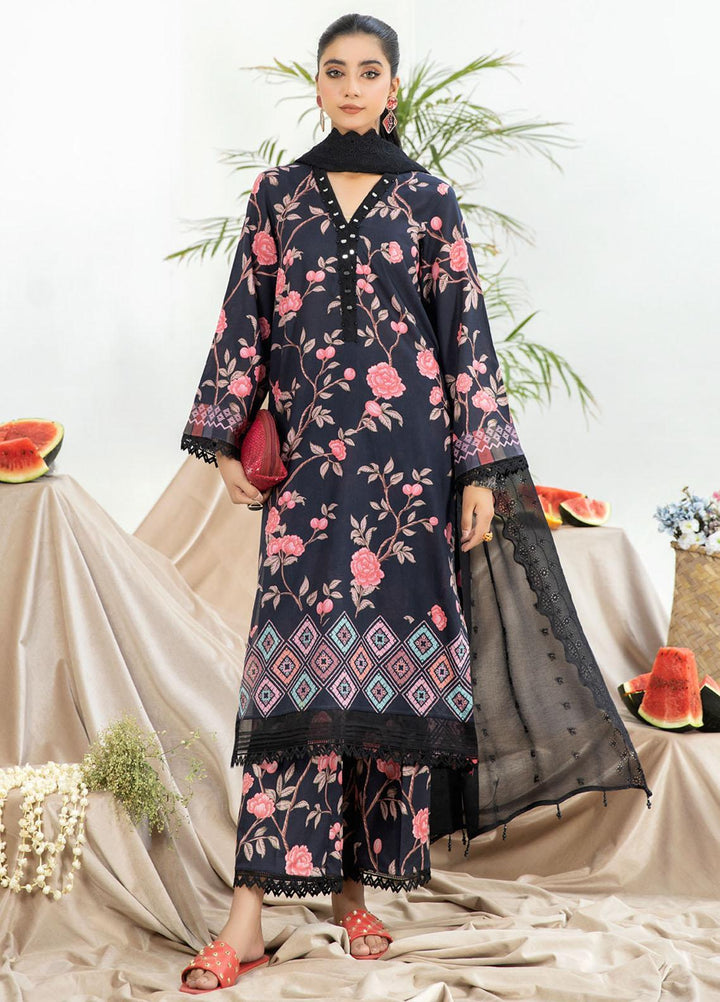 Aafreen By Riaz Arts Printed Lawn Suits Unstitched 3 Piece RA23AD AF-51 - Summer Collection
