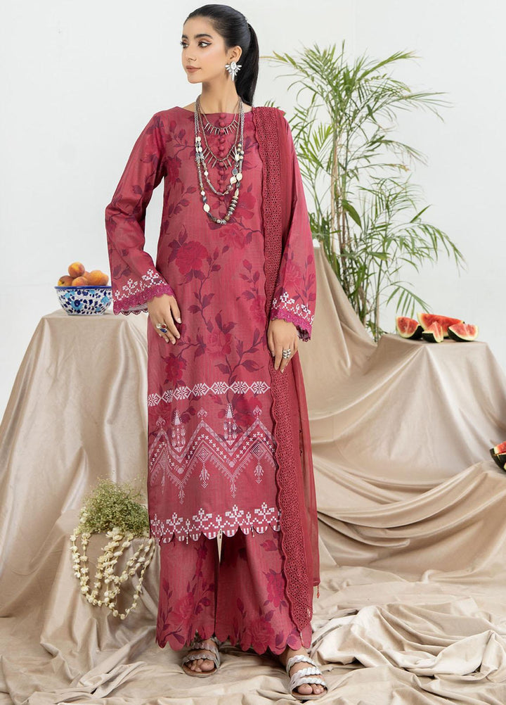 Aafreen By Riaz Arts Printed Lawn Suits Unstitched 3 Piece RA23AD AF-52 - Summer Collection