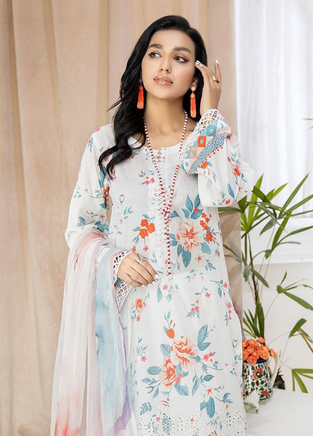 Aafreen By Riaz Arts Embroidered Chikankari Suits Unstitched 3 Piece RA23CK AF-37 - Summer Collection