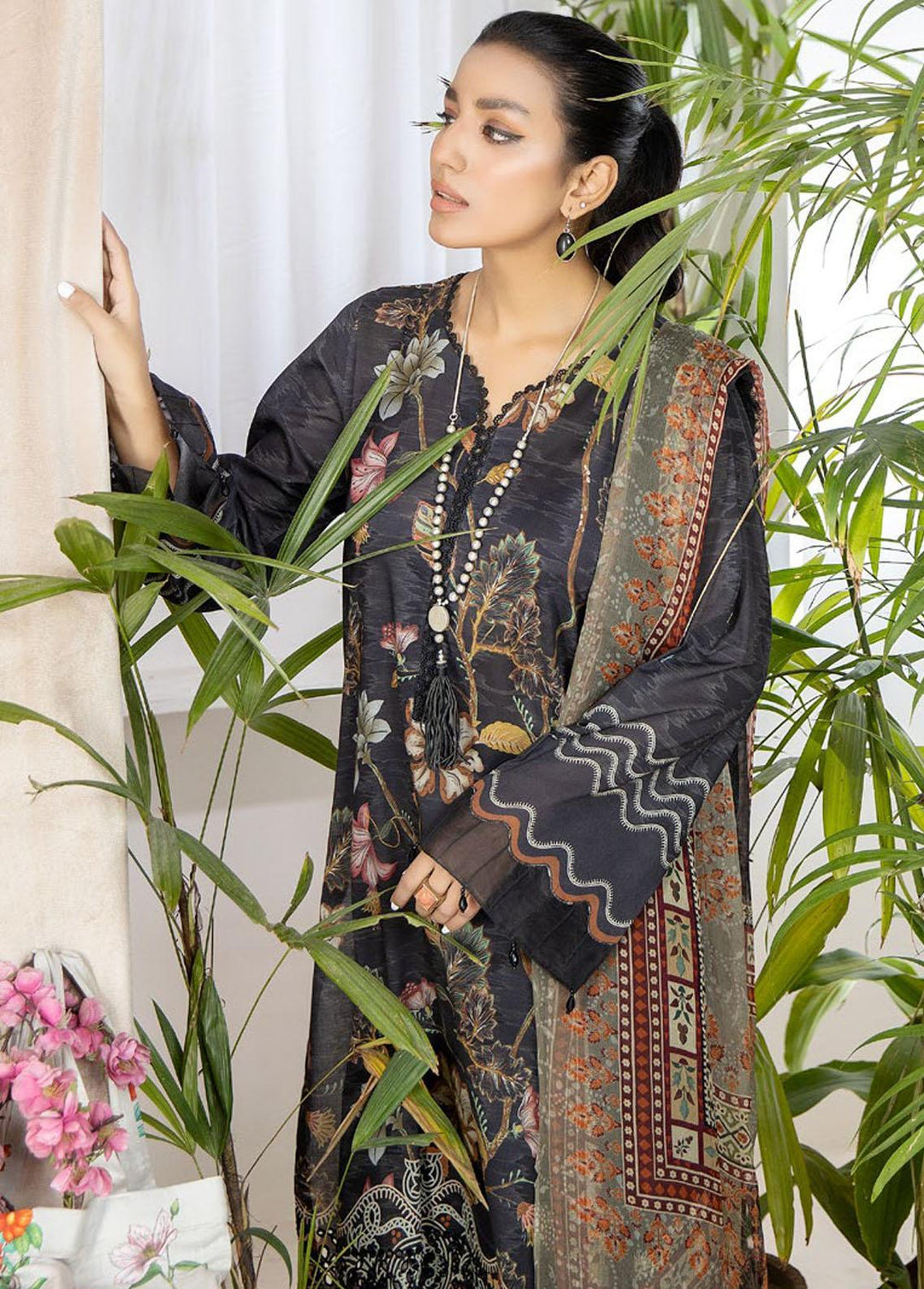 Aafreen By Riaz Arts Embroidered Chikankari Suits Unstitched 3 Piece RA23CK AF-39 - Summer Collection