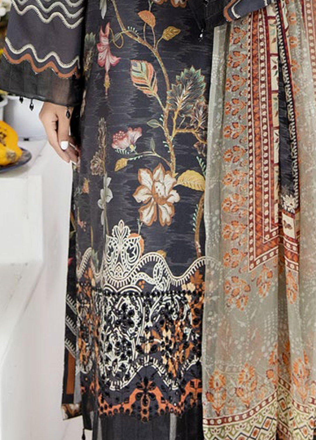 Aafreen By Riaz Arts Embroidered Chikankari Suits Unstitched 3 Piece RA23CK AF-39 - Summer Collection