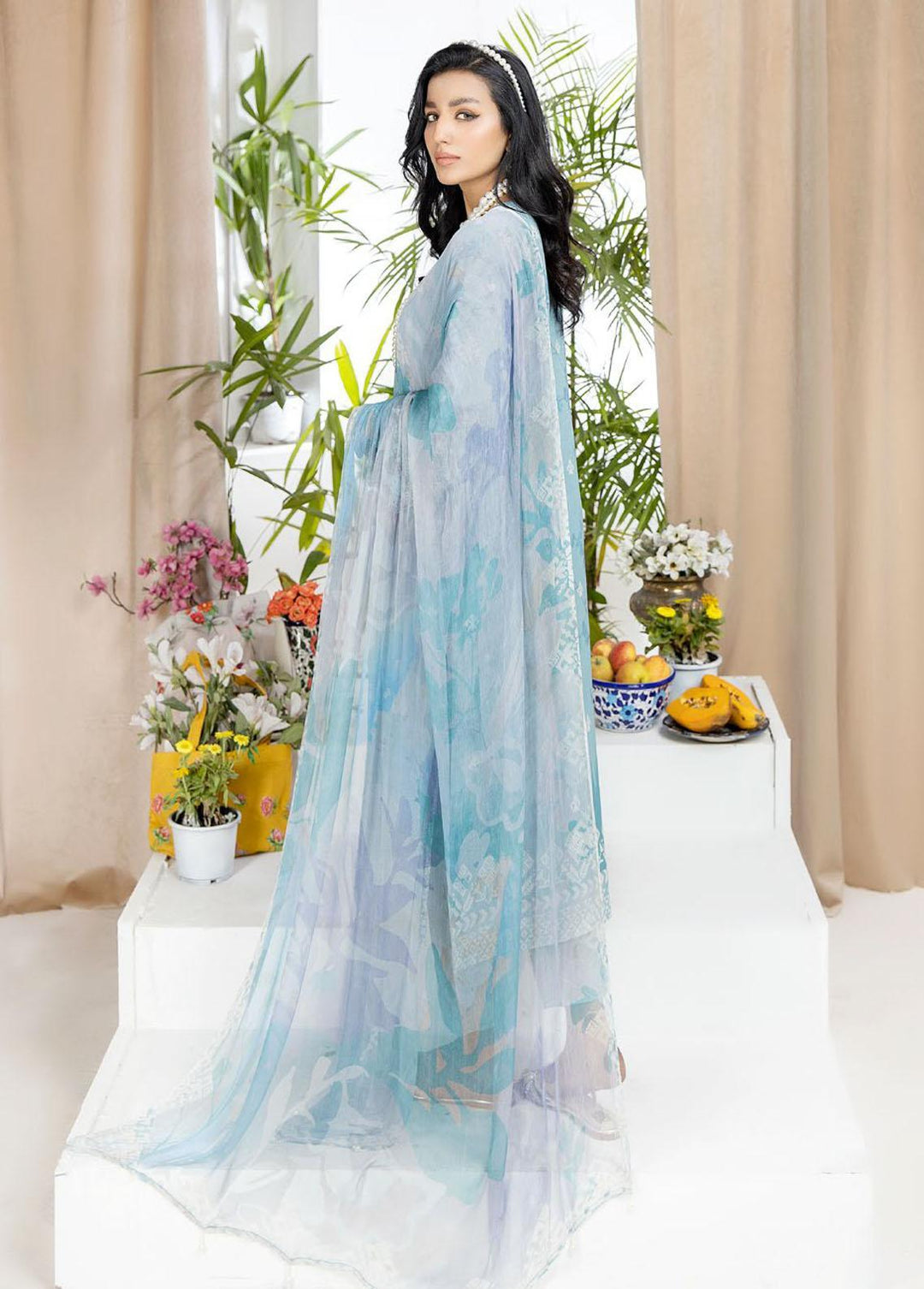 Aafreen By Riaz Arts Embroidered Chikankari Suits Unstitched 3 Piece RA23CK AF-42 - Summer Collection