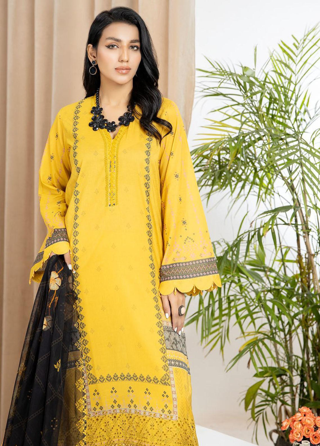 Aafreen By Riaz Arts Embroidered Chikankari Suits Unstitched 3 Piece RA23CK AF-43 - Summer Collection