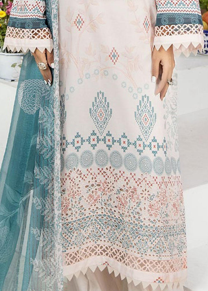 Aafreen By Riaz Arts Embroidered Chikankari Suits Unstitched 3 Piece RA23CK AF-44 - Summer Collection