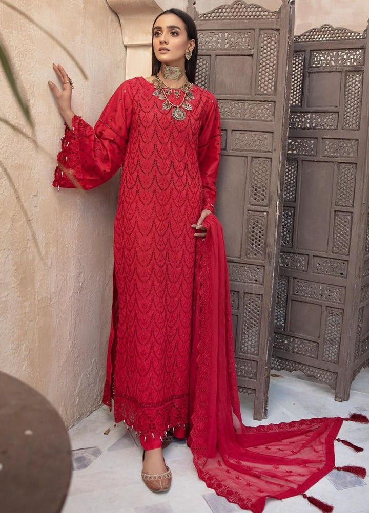 Aafreen by Riaz Arts Embroidered Lawn Suits Unstitched 3 Piece RA22ACL D-01 - Summer Collection
