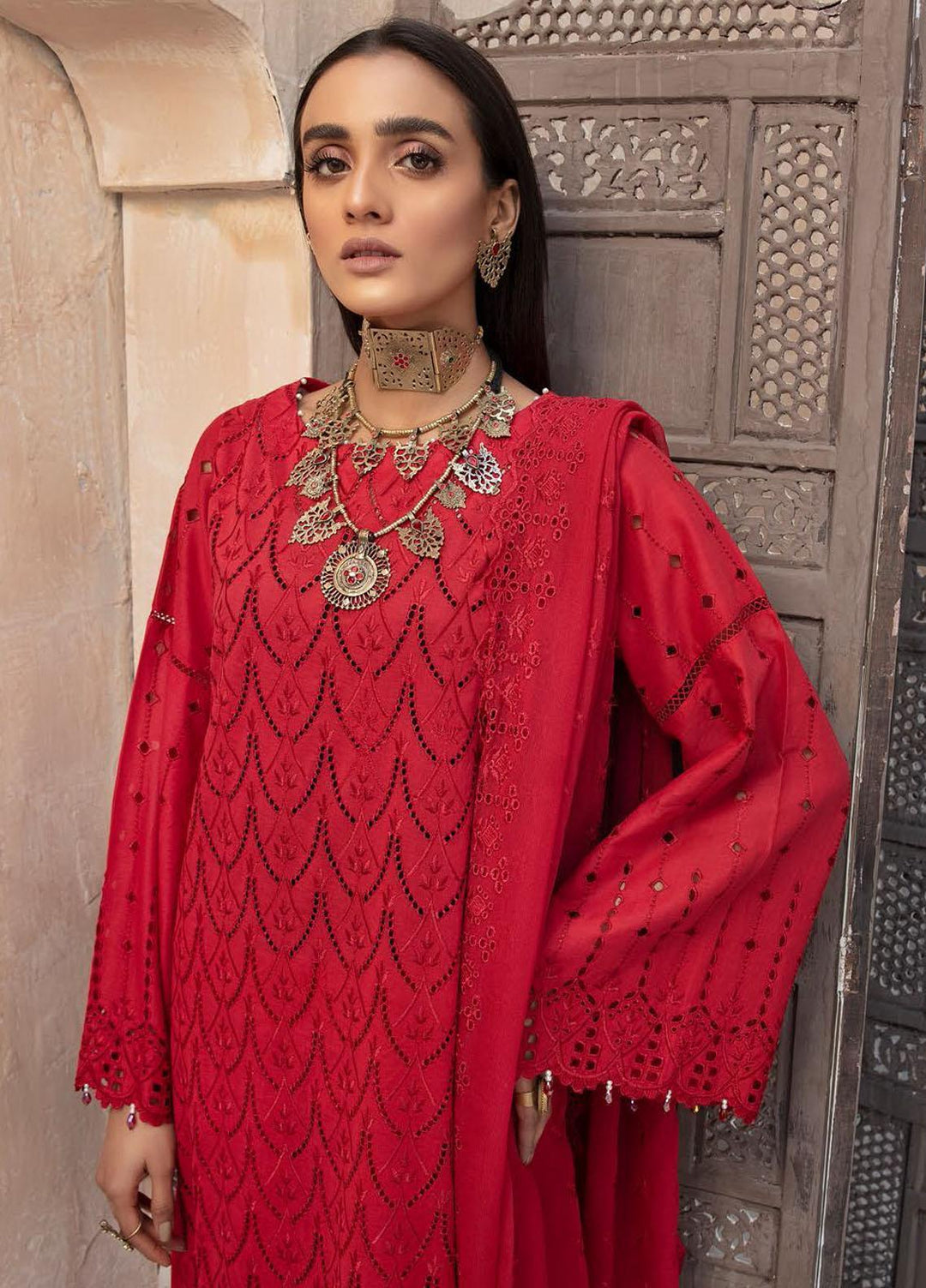 Aafreen by Riaz Arts Embroidered Lawn Suits Unstitched 3 Piece RA22ACL D-01 - Summer Collection
