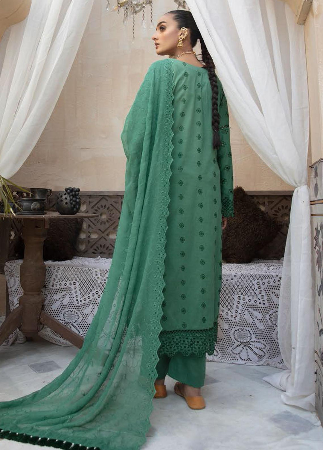 Aafreen by Riaz Arts Embroidered Lawn Suits Unstitched 3 Piece RA22ACL D-03 - Summer Collection