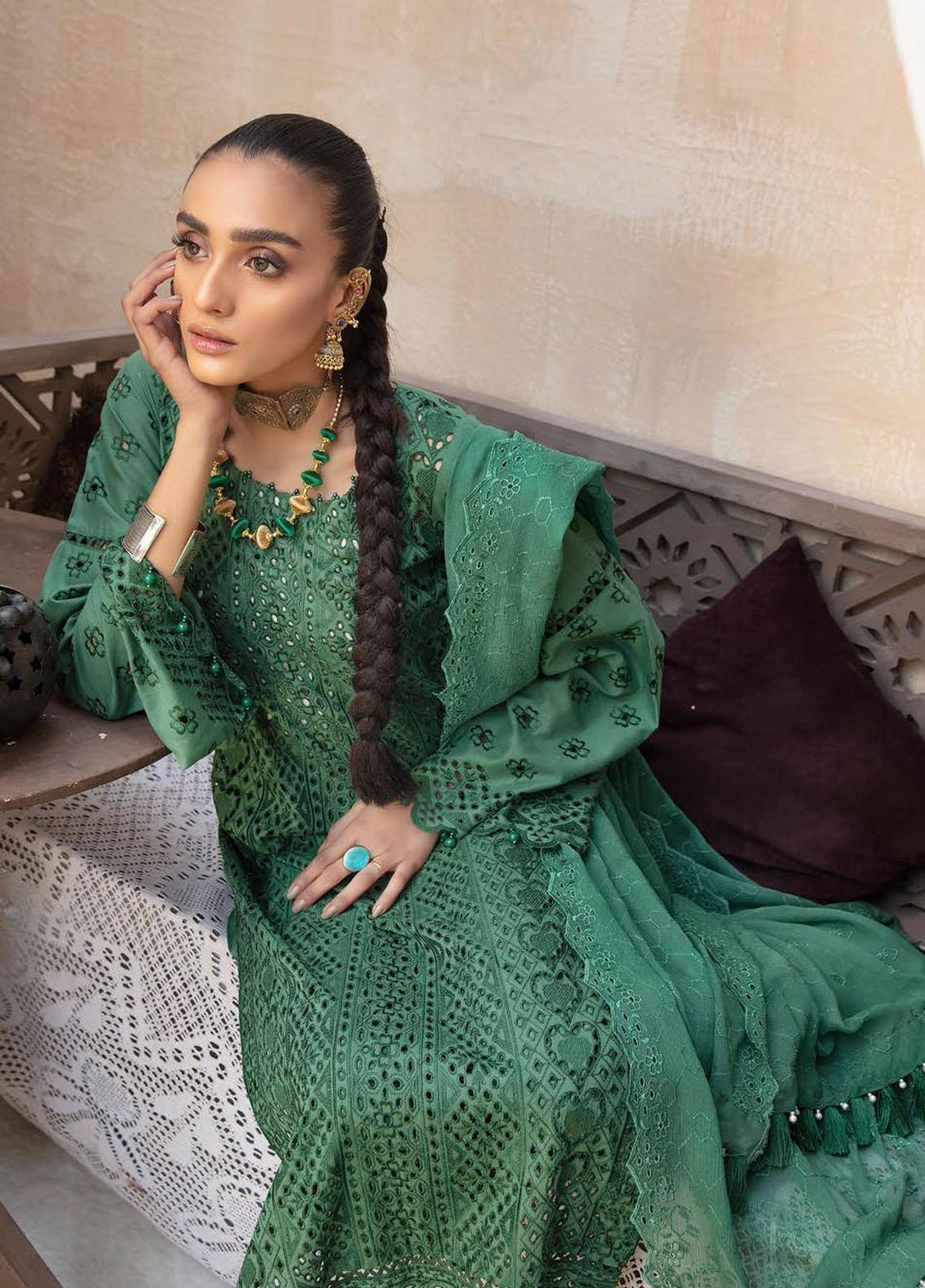 Aafreen by Riaz Arts Embroidered Lawn Suits Unstitched 3 Piece RA22ACL D-03 - Summer Collection