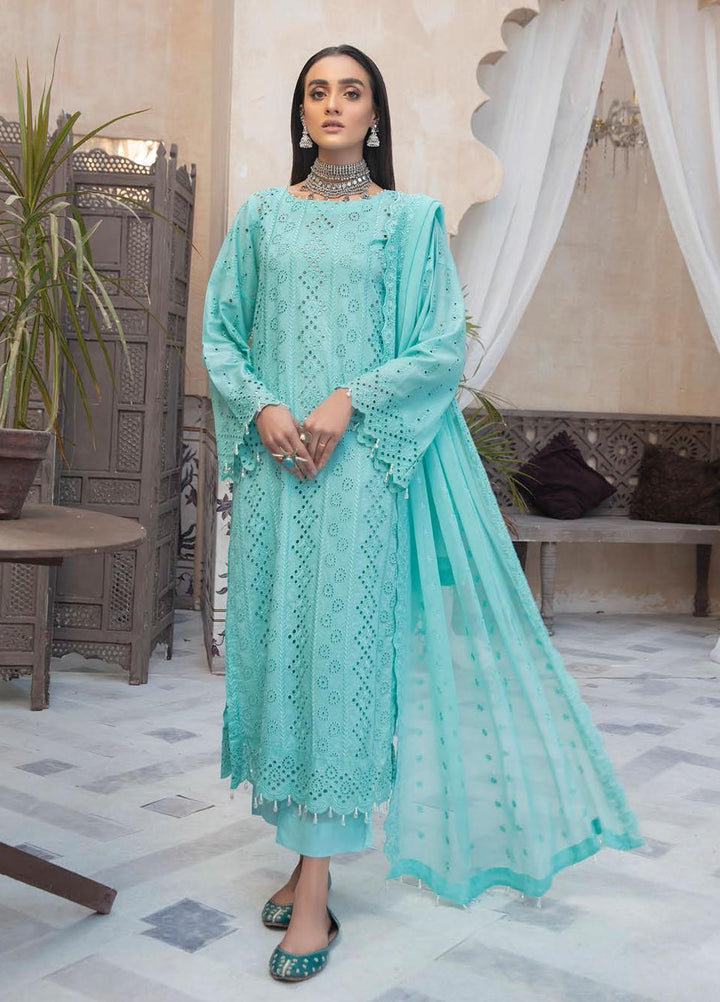 Aafreen by Riaz Arts Embroidered Lawn Suits Unstitched 3 Piece RA22ACL D-05 - Summer Collection