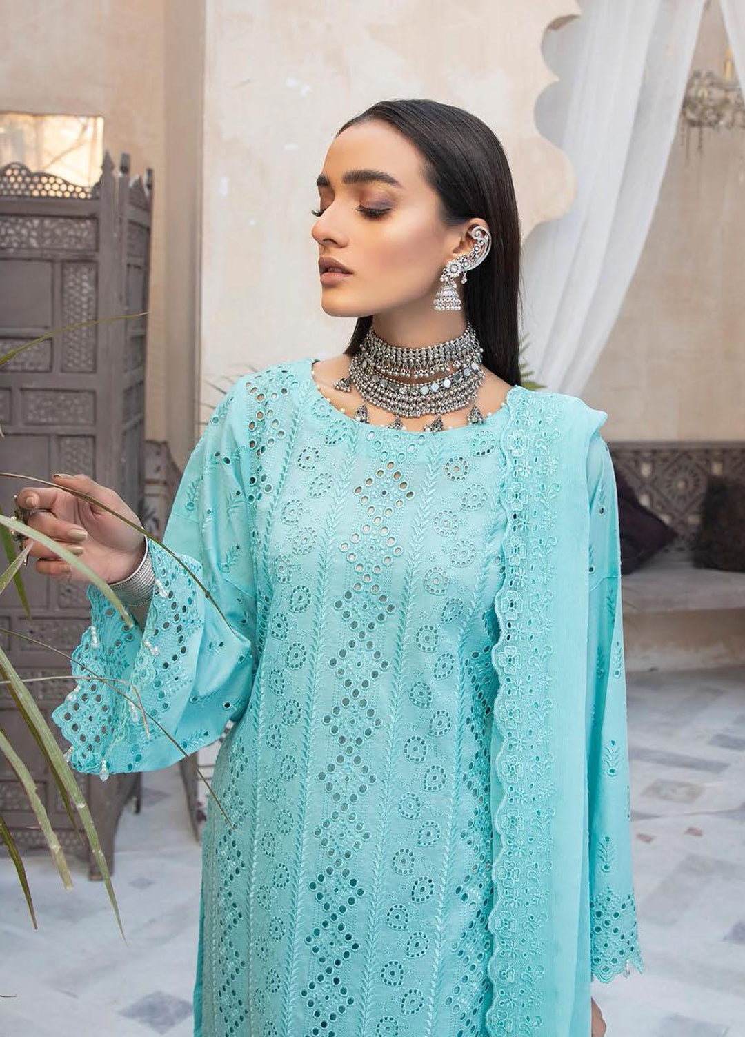 Aafreen by Riaz Arts Embroidered Lawn Suits Unstitched 3 Piece RA22ACL D-05 - Summer Collection