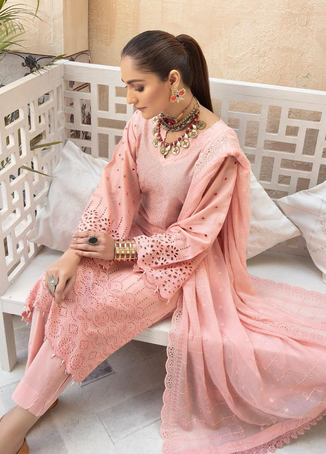 Aafreen by Riaz Arts Embroidered Lawn Suits Unstitched 3 Piece RA22ACL D-06 - Summer Collection