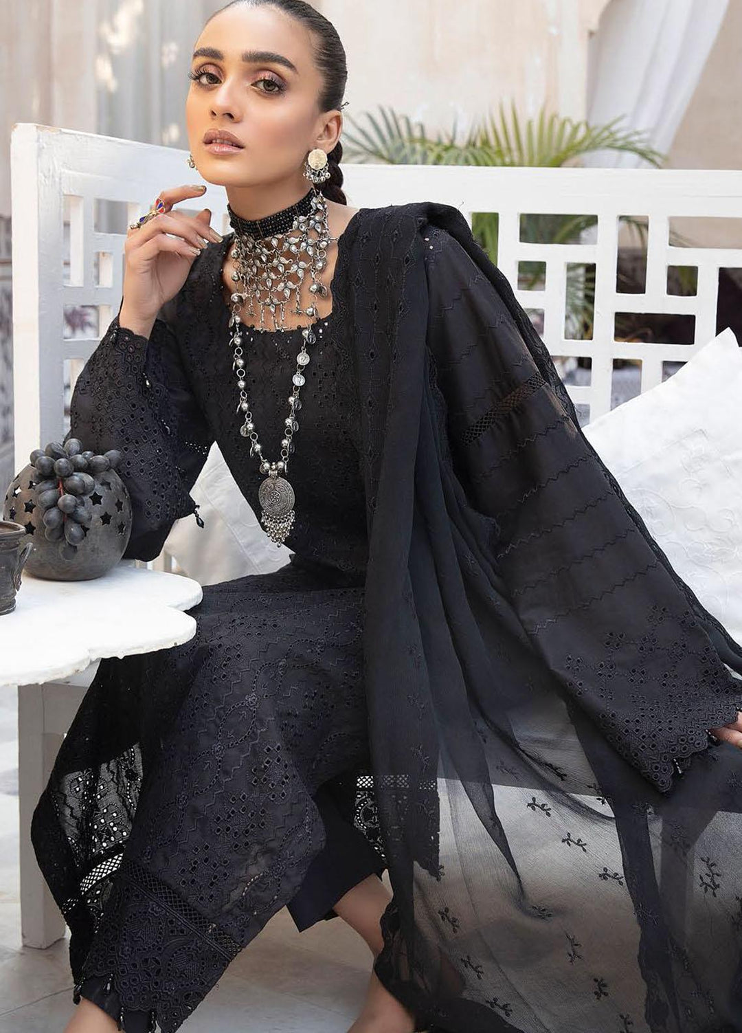 Aafreen by Riaz Arts Embroidered Lawn Suits Unstitched 3 Piece RA22ACL D-07 - Summer Collection