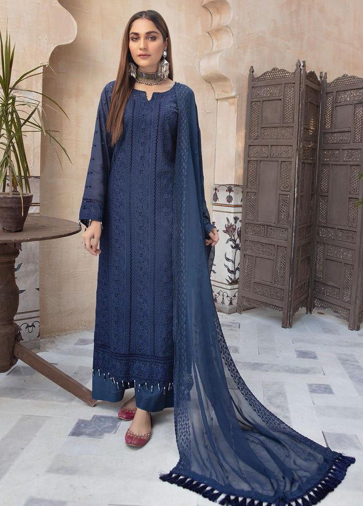 Aafreen by Riaz Arts Embroidered Lawn Suits Unstitched 3 Piece RA22ACL D-08 - Summer Collection