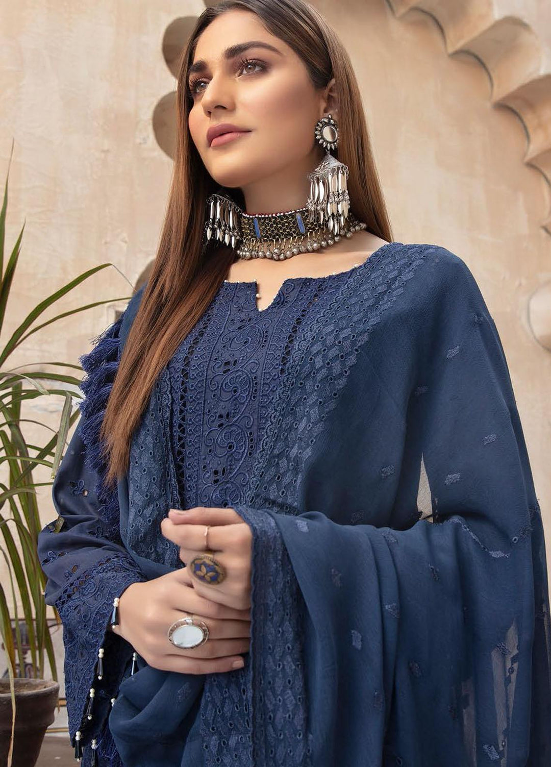 Aafreen by Riaz Arts Embroidered Lawn Suits Unstitched 3 Piece RA22ACL D-08 - Summer Collection