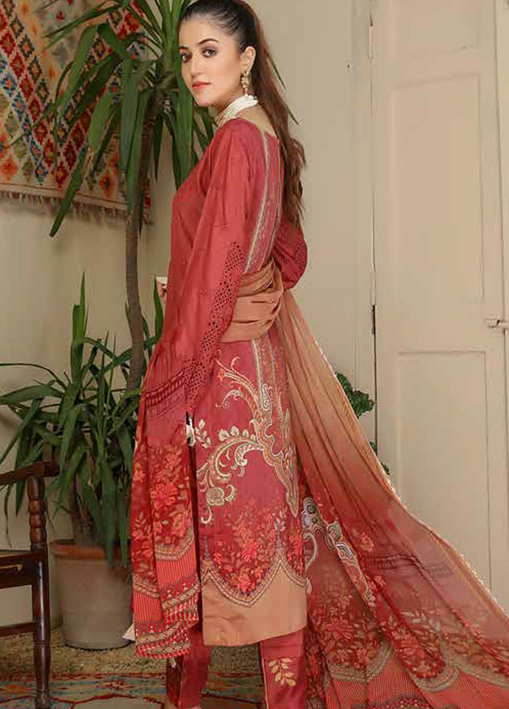 Aafreen by Riaz Arts  Embroidered Chikankari Viscose Suits Unstitched 3 Piece RA21AV AF-29 - Winter Collection