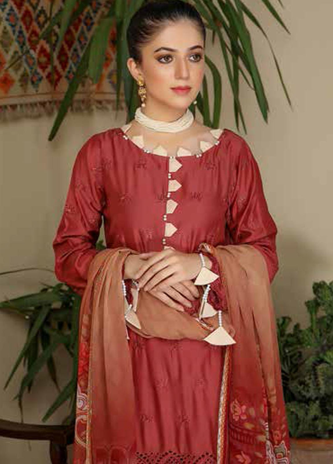 Aafreen by Riaz Arts  Embroidered Chikankari Viscose Suits Unstitched 3 Piece RA21AV AF-29 - Winter Collection