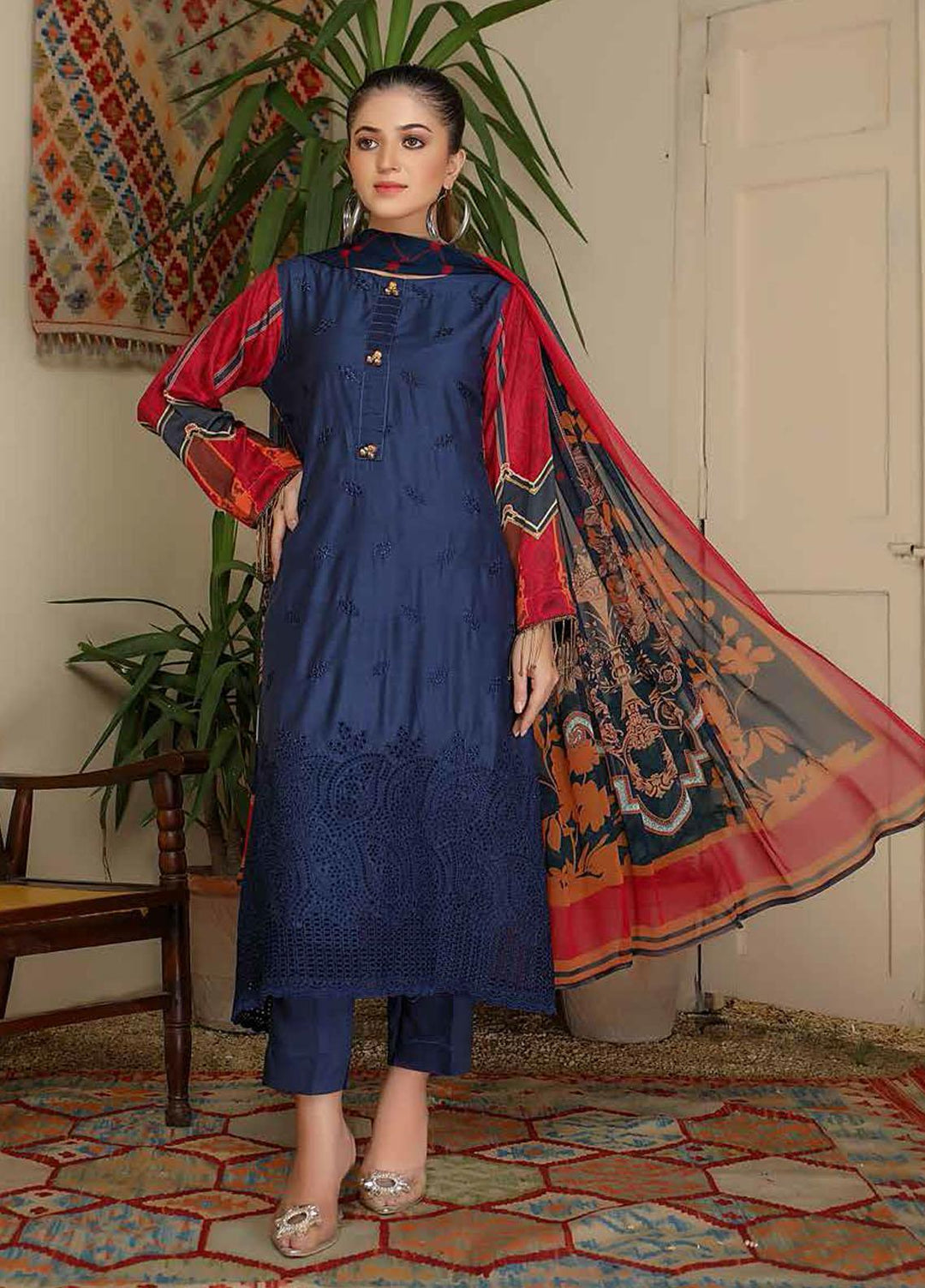 Aafreen by Riaz Arts  Embroidered Chikankari Viscose Suits Unstitched 3 Piece RA21AV AF-30 - Winter Collection