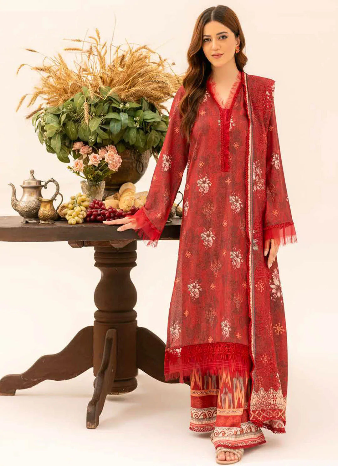 Aafreen by Riaz Arts Embroidered Karandi Suit Unstitched 3 Piece RA24K AF-133 - Winter Collection