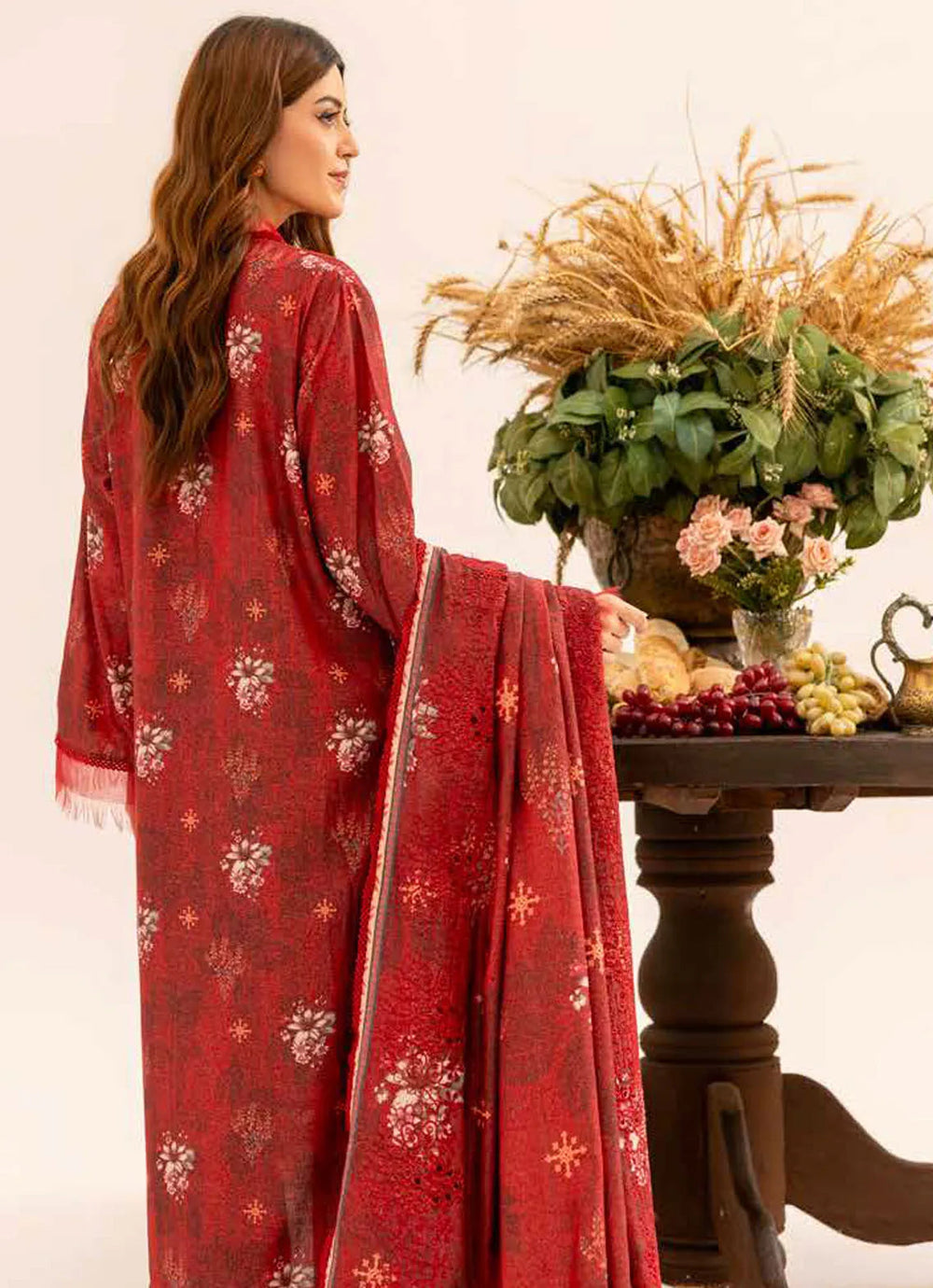Aafreen by Riaz Arts Embroidered Karandi Suit Unstitched 3 Piece RA24K AF-133 - Winter Collection