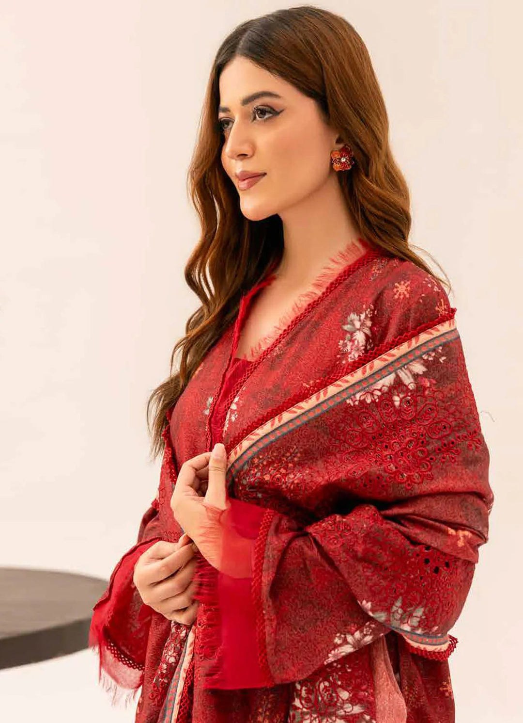Aafreen by Riaz Arts Embroidered Karandi Suit Unstitched 3 Piece RA24K AF-133 - Winter Collection