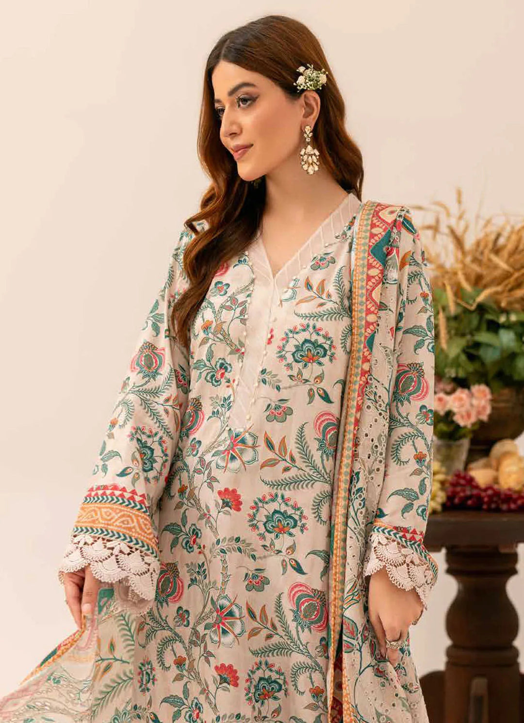 Aafreen by Riaz Arts Embroidered Karandi Suit Unstitched 3 Piece RA24K AF-135 - Winter Collection